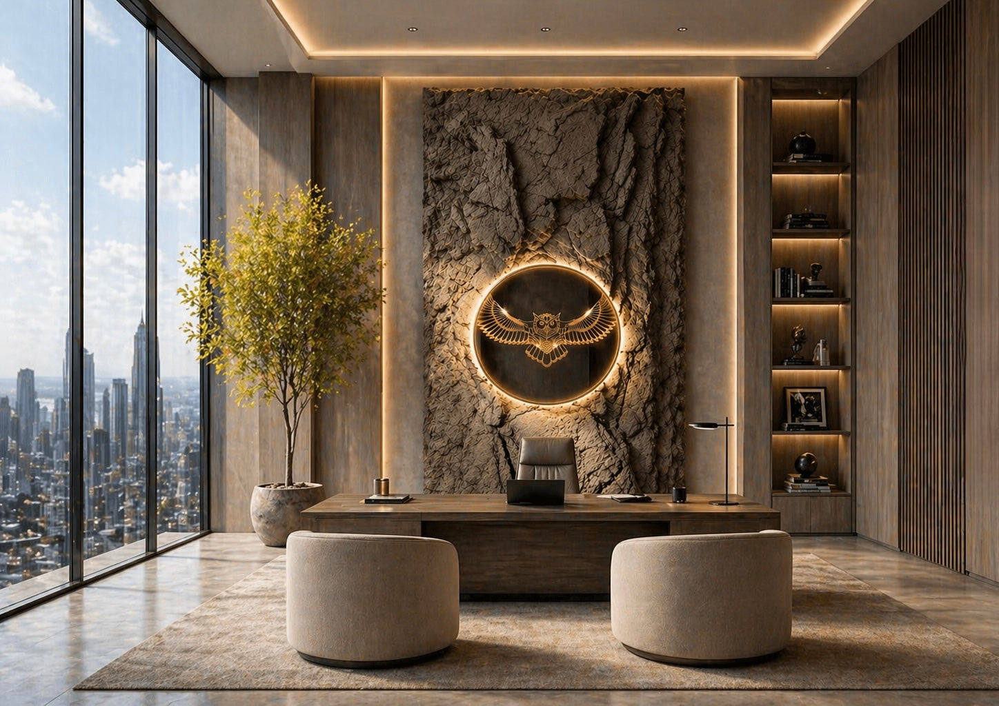 The Sovereign Gold Owl: A Monument of Vision